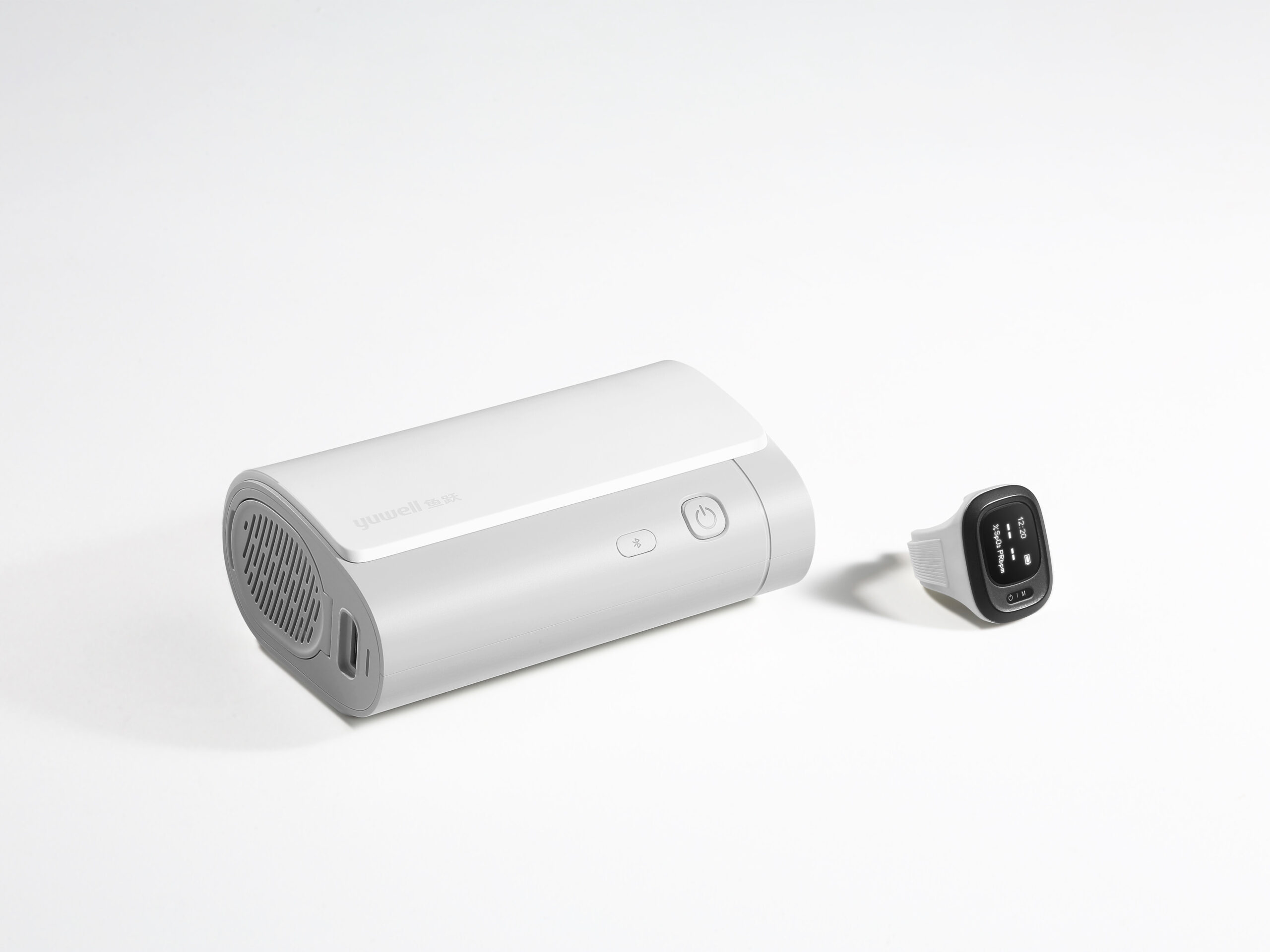 Yuwell Pocket CPAP z pierścieniem SpO2 – zestaw urządzenia